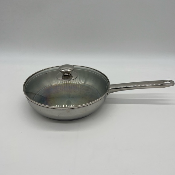 Tools of the Trade Stainless Steel Frying Saute Pan 9.5" Heavy Duty Oven Safe - Picture 3 of 14